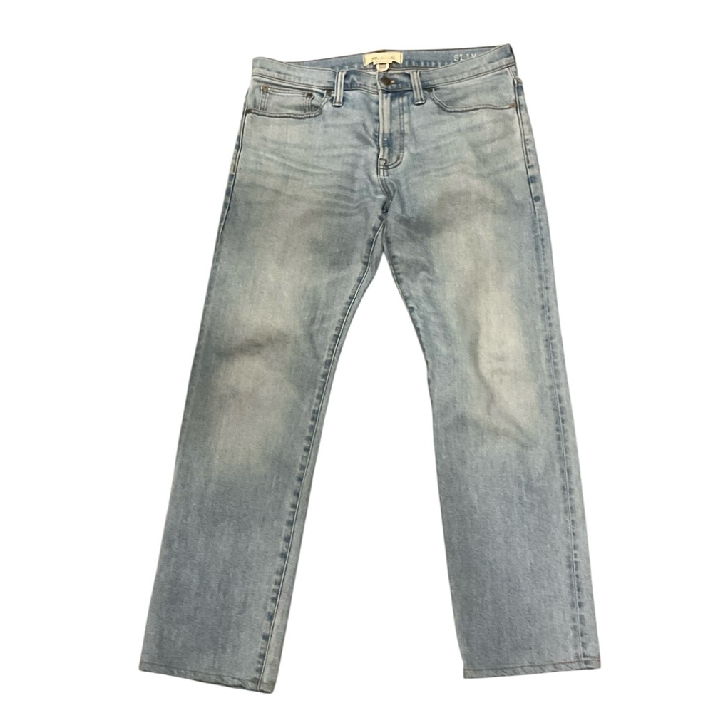 Madewell Men’s Light Blue Denim Slim Jeans - Picture 1 of 3